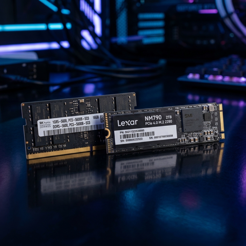 NVMe SSD and RAM